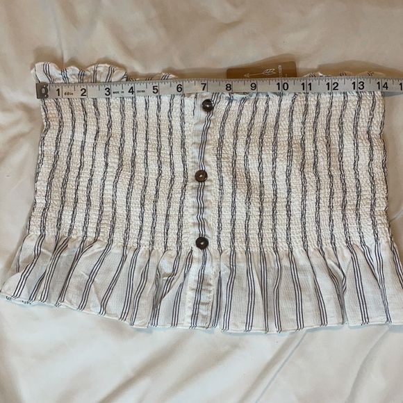 EM & ELLE BOUTIQUE STRIPED BANDEAU TOP NWT - Picture 11 of 12